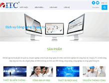 Tablet Screenshot of itc-vn.com
